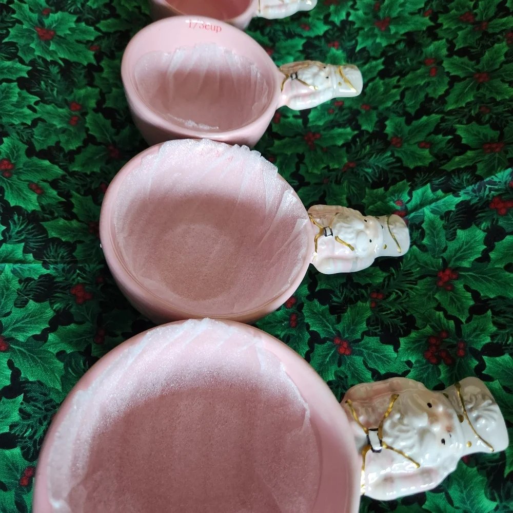 Christmas Nutcracker Measuring Cups Pink NWT